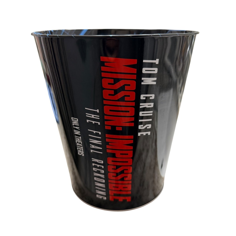 Mission Impossible The Final Reckoning Movie Theater Popcorn Tin Metal Bucket